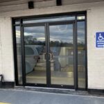 Commercial Door Repair Company Washington DC Maryland Virginia Glass Closer panic aluminum lock front entry Storefront Door Repair