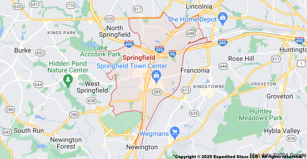 Window Glass Replacement Services Springfield VA 24/7 Emergency Same Day Shattered Storefront Retail business Residential Single Double Pane
Springfield VA Near By Serving Cities
Accokeek ,MD | Alexandria ,VA | Annandale ,VA | Arlington ,VA | Bryans Road ,MD | Burke ,VA |Clifton ,VA | Clinton ,MD | Dumfries ,VA | Dunn Loring ,VA | Fairfax ,VA | | Falls Church ,VA | Fort Belvoir ,VA | Fort Washington ,MD | Glen Echo ,MD | Greenway ,VA | Indian Head ,MD | Lorton ,VA | Marbury ,MD | McLean ,VA | Merrifield ,VA | Mount Vernon ,VA | Newington ,VA | Oakton ,VA | Occoquan ,VA | Oxon Hill ,MD | Temple Hills ,MD | Vienna ,VA | Washington ,DC | West Mclean ,VA | Woodbridge ,VA.
Springfield VA Zip Code
Zip Code 22150 | Zip Code 22153 | Zip Code 22156 | Zip Code 22159 | Zip Code 22160 | Zip Code 22151 | Zip Code 22152 Zip Code 22158.