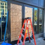 Commercial Glass Company Annandale VA Door Window Storefront Emergency Board Up 24 Hr Service Expedited Glass Replacement