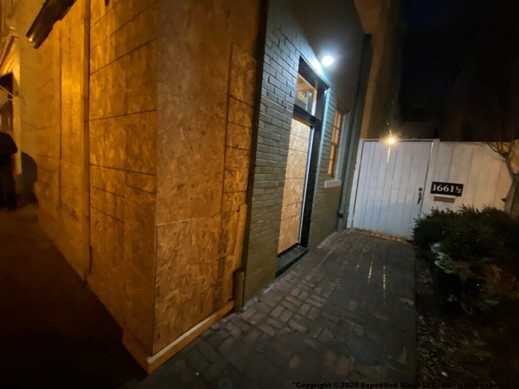 Emergency Board Up Washington DC Break In Burglary Incident Storefront Window Door Business Building Store Commercial Residential House 24/7
Expedited Glass provides 24/7 Emergency Board Up Services in Washington DC.for homes, storefronts, and commercial properties . When glass breaks from break‑ins, storms, accidents, or vehicle impacts, our rapid‑response technicians arrive fast to secure your property, prevent further damage, and restore safety immediately. We are 45 minutes away after receiving your call.
Washington DC Zip Codes
Zip Code 22303 | Zip Code 22304 | Zip Code 22306 | Zip Code 22307 | Zip Code 22301 | Zip Code 22302 | Zip Code 22305 | Zip Code 22308 | Zip Code 22309 | Zip Code 22312 | Zip Code 22313 | Zip Code 22314 | Zip Code 22331 | Zip Code 22332 | Zip Code 22333 | Zip Code 22310 | Zip Code 22311 | Zip Code 22315 | Zip Code 22320 | Zip Code 22334 | Zip Code 22350.